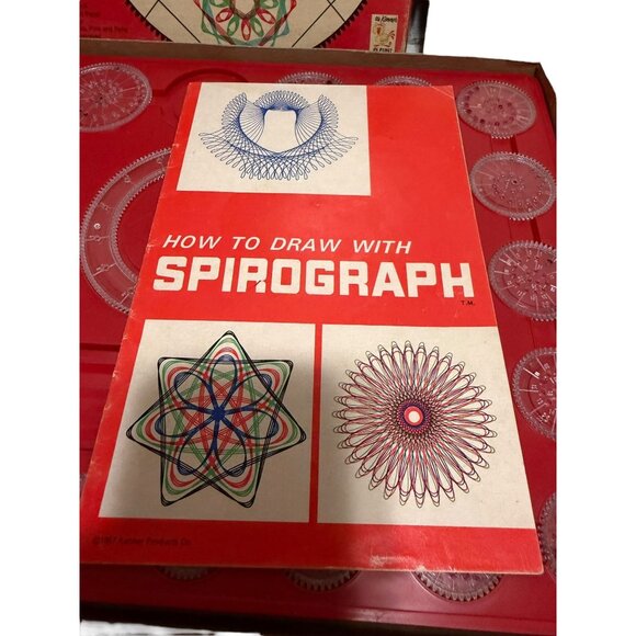 Vintage Kenners Spirograph Drawing Set 1967 Box & Instructions READ - Picture 4 of 9